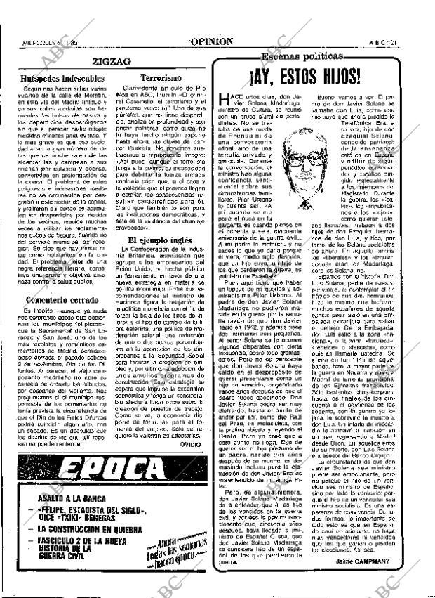 ABC MADRID 06-11-1985 página 21
