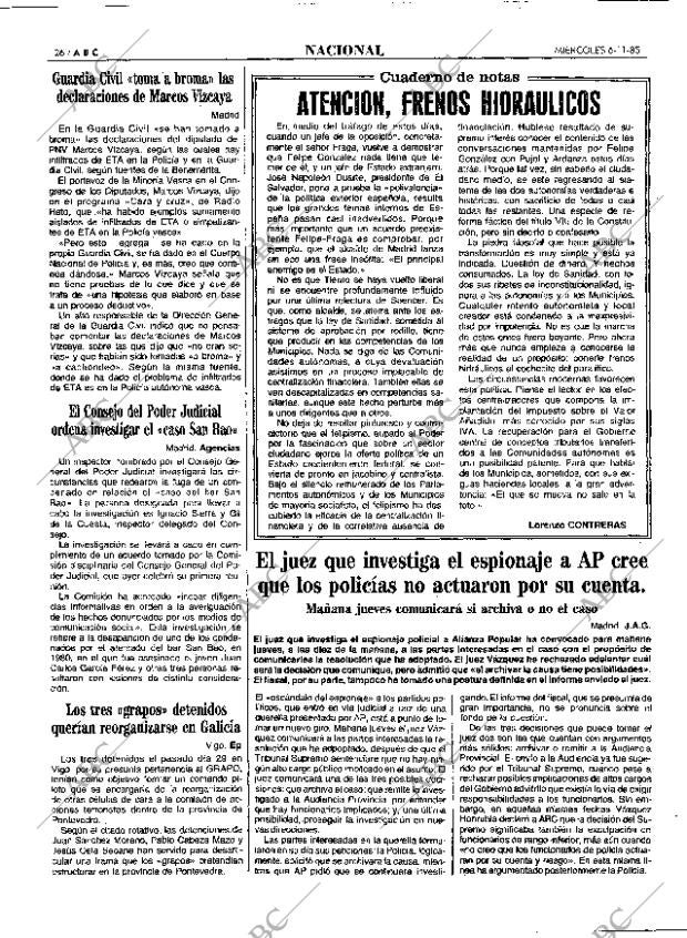 ABC MADRID 06-11-1985 página 26