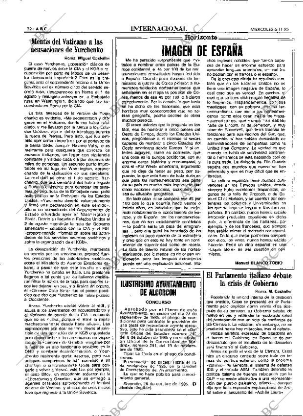 ABC MADRID 06-11-1985 página 32