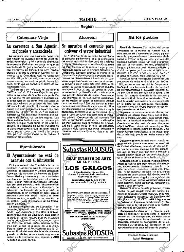 ABC MADRID 06-11-1985 página 42