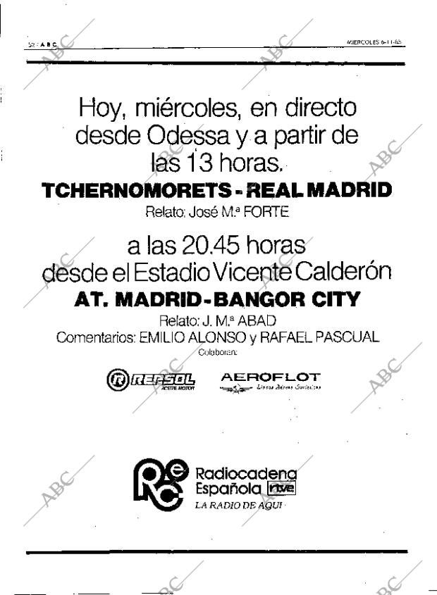 ABC MADRID 06-11-1985 página 52