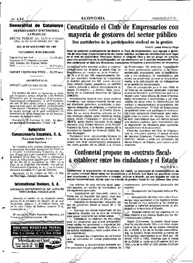 ABC MADRID 06-11-1985 página 66