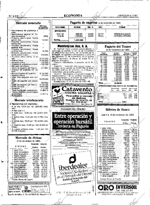 ABC MADRID 06-11-1985 página 70