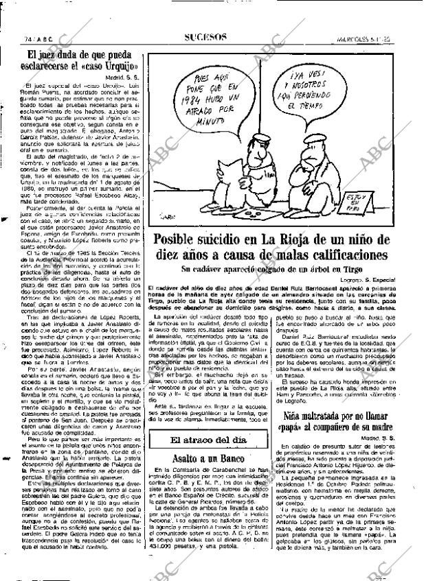ABC MADRID 06-11-1985 página 74
