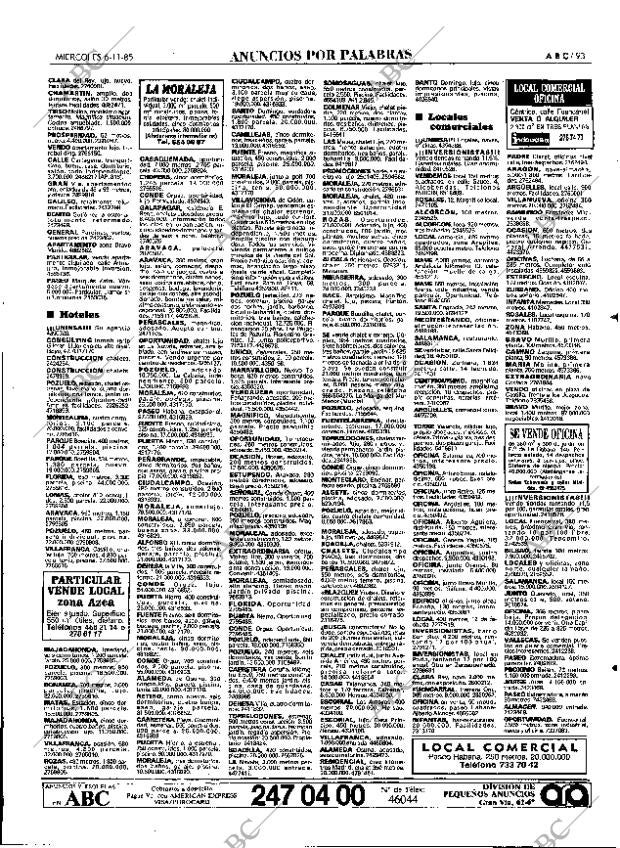 ABC MADRID 06-11-1985 página 93