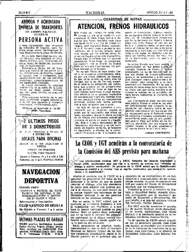 ABC SEVILLA 06-11-1985 página 20