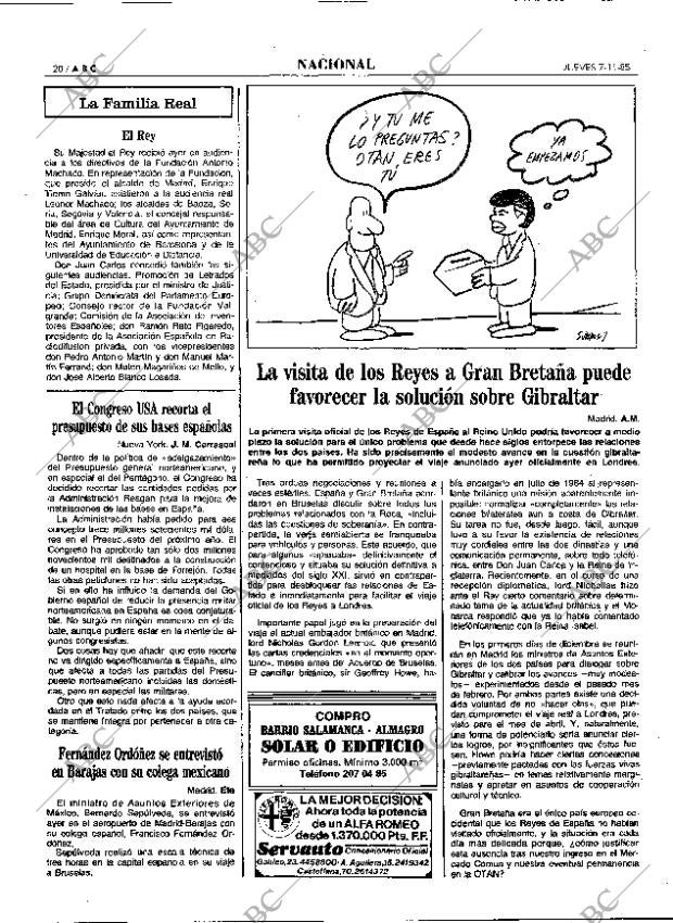ABC MADRID 07-11-1985 página 20