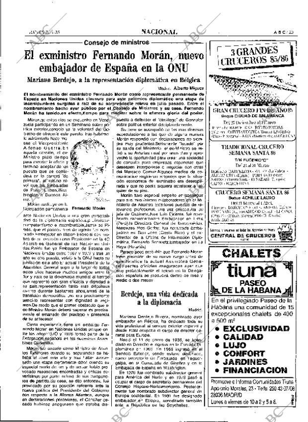 ABC MADRID 07-11-1985 página 23