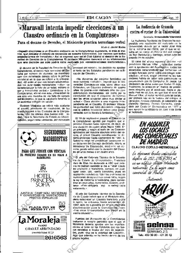 ABC MADRID 07-11-1985 página 55