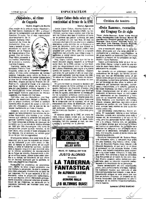 ABC MADRID 08-11-1985 página 83