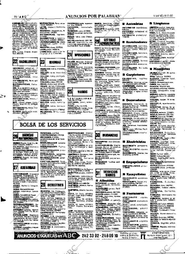 ABC MADRID 08-11-1985 página 98