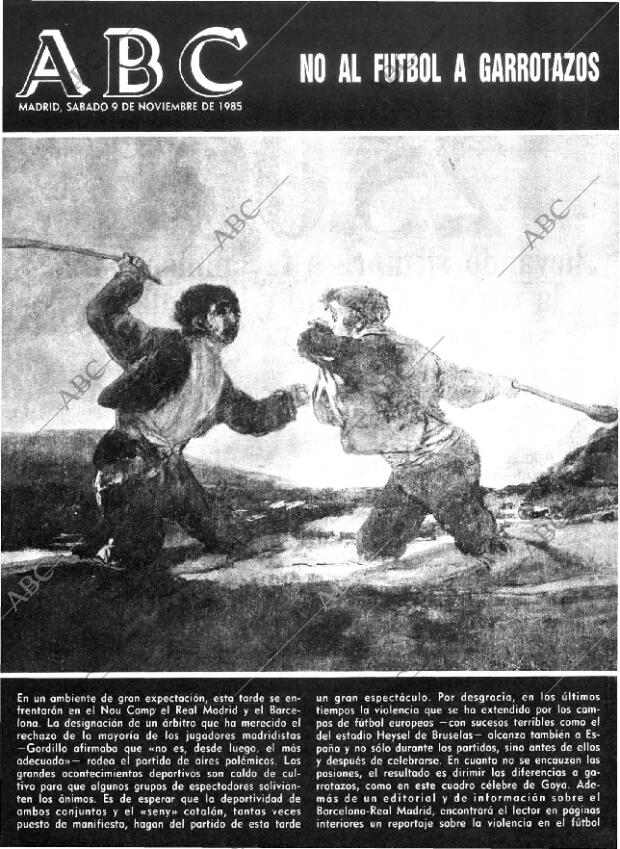 ABC MADRID 09-11-1985 página 1