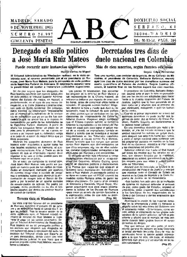 ABC MADRID 09-11-1985 página 13