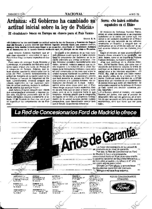 ABC MADRID 09-11-1985 página 25