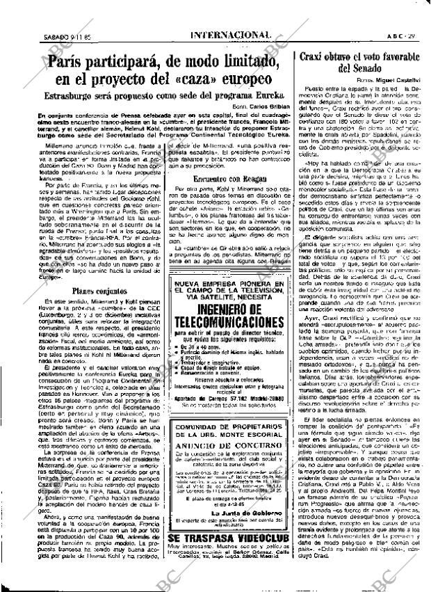 ABC MADRID 09-11-1985 página 29