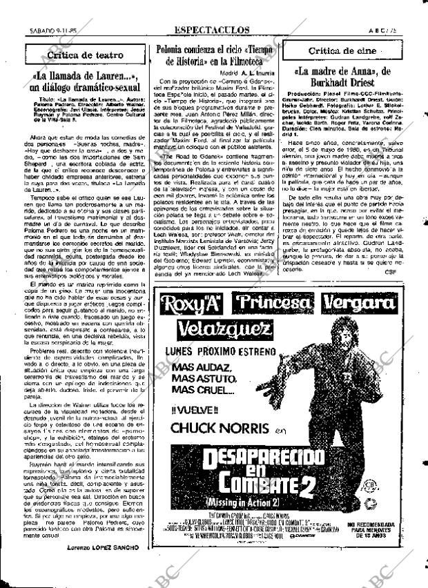 ABC MADRID 09-11-1985 página 75