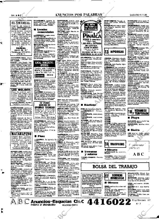ABC MADRID 09-11-1985 página 84