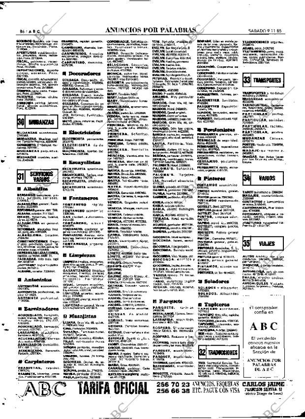 ABC MADRID 09-11-1985 página 86