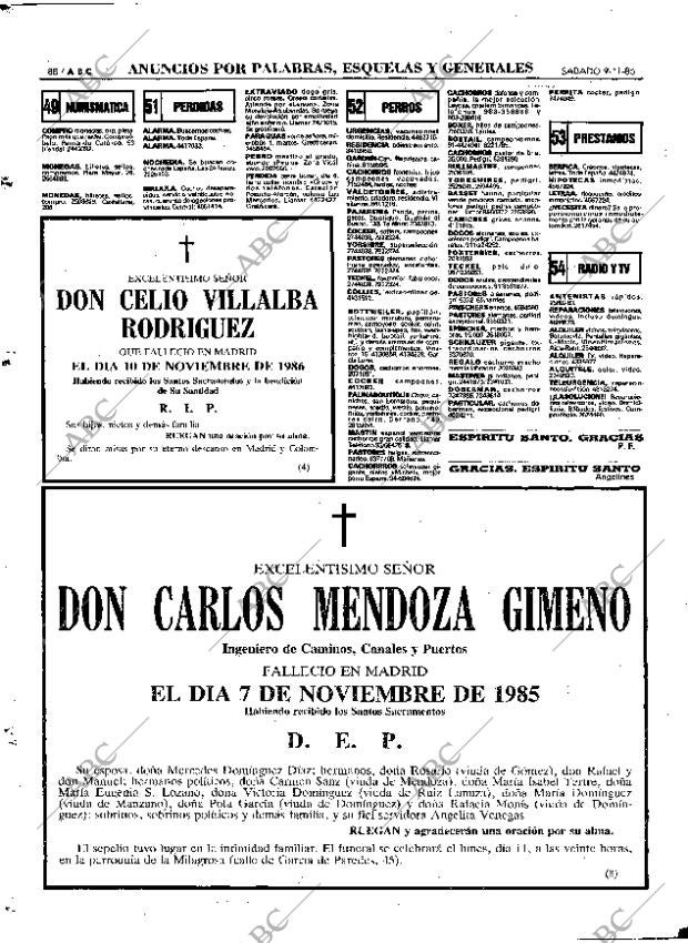 ABC MADRID 09-11-1985 página 88
