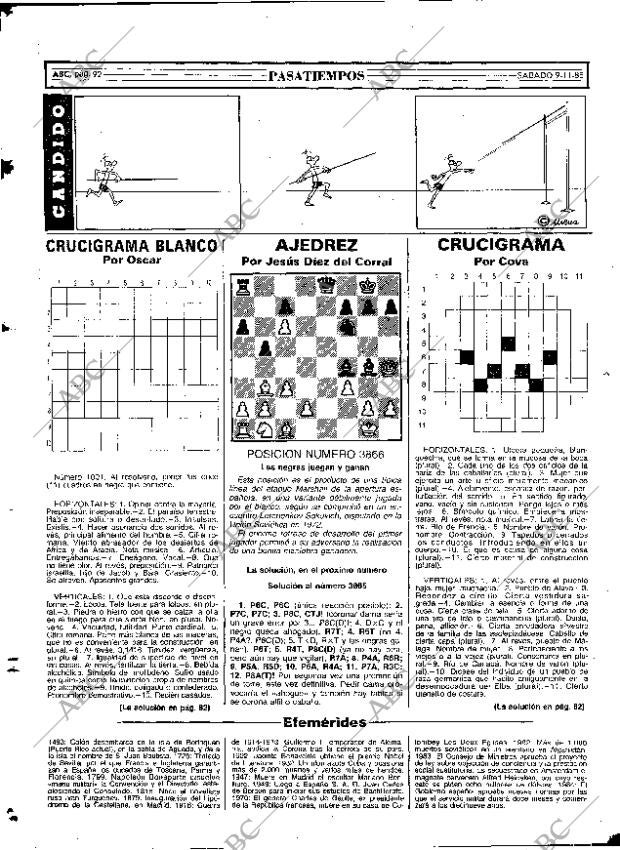 ABC MADRID 09-11-1985 página 92