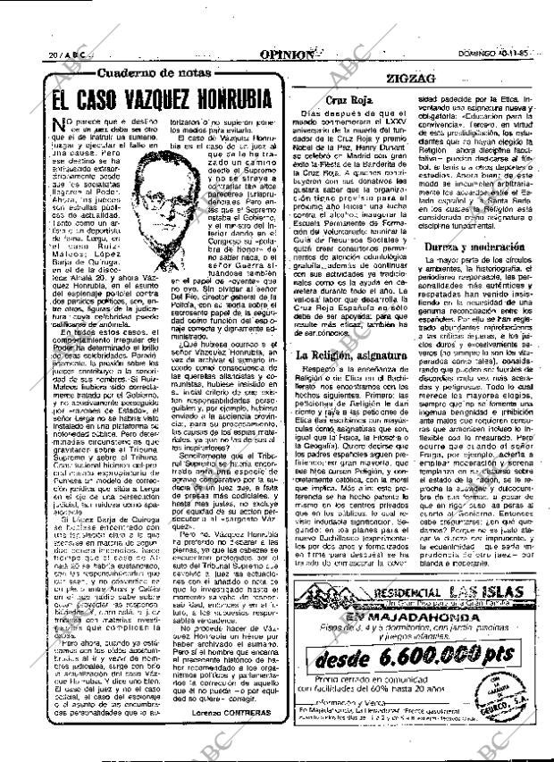 ABC MADRID 10-11-1985 página 20