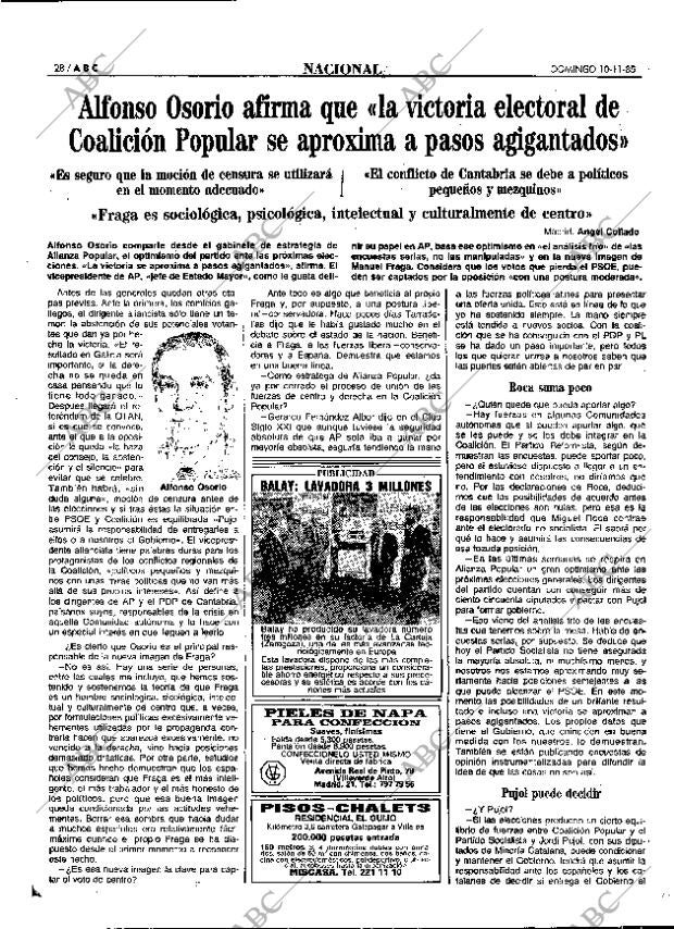 ABC MADRID 10-11-1985 página 28