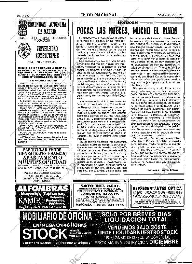 ABC MADRID 10-11-1985 página 38