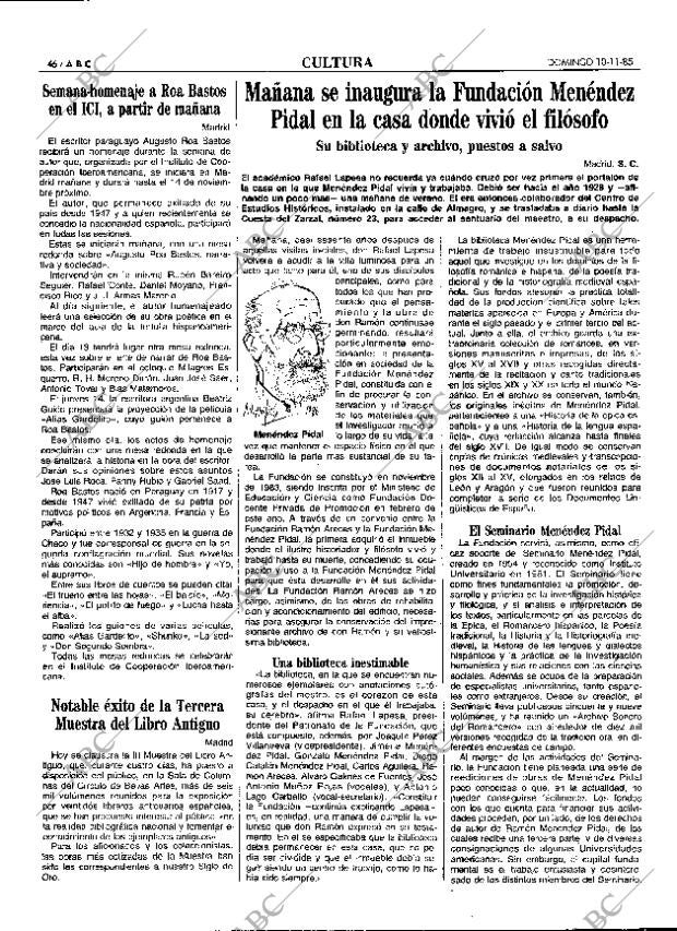 ABC MADRID 10-11-1985 página 46