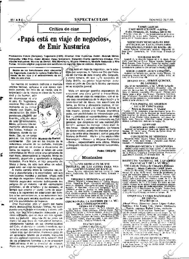 ABC MADRID 10-11-1985 página 80
