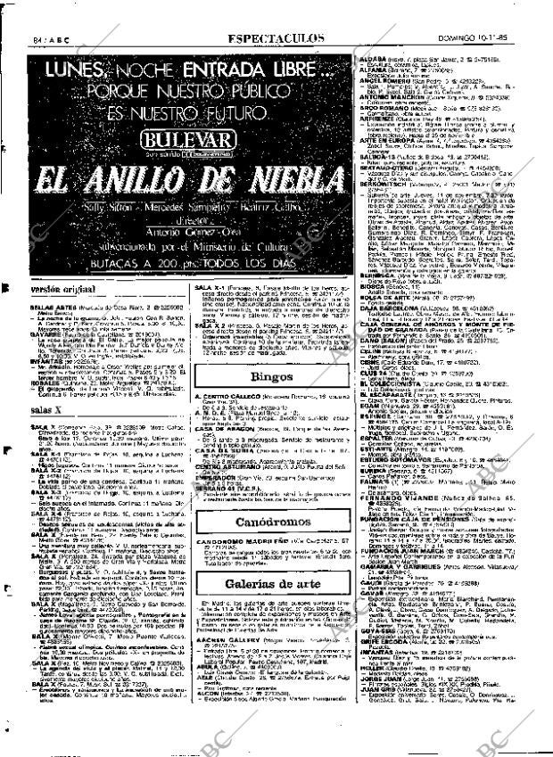 ABC MADRID 10-11-1985 página 84