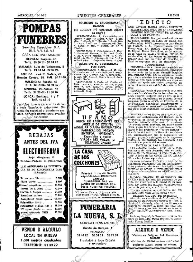 ABC SEVILLA 13-11-1985 página 57