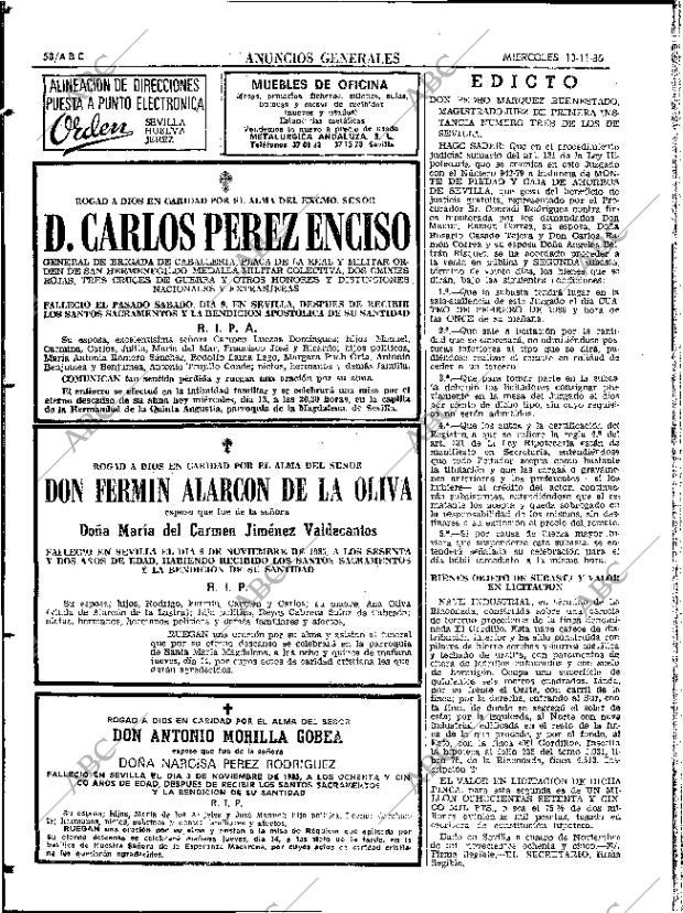 ABC SEVILLA 13-11-1985 página 58
