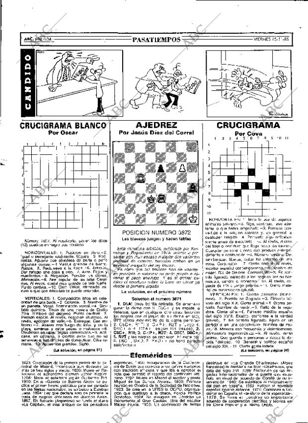 ABC MADRID 15-11-1985 página 104