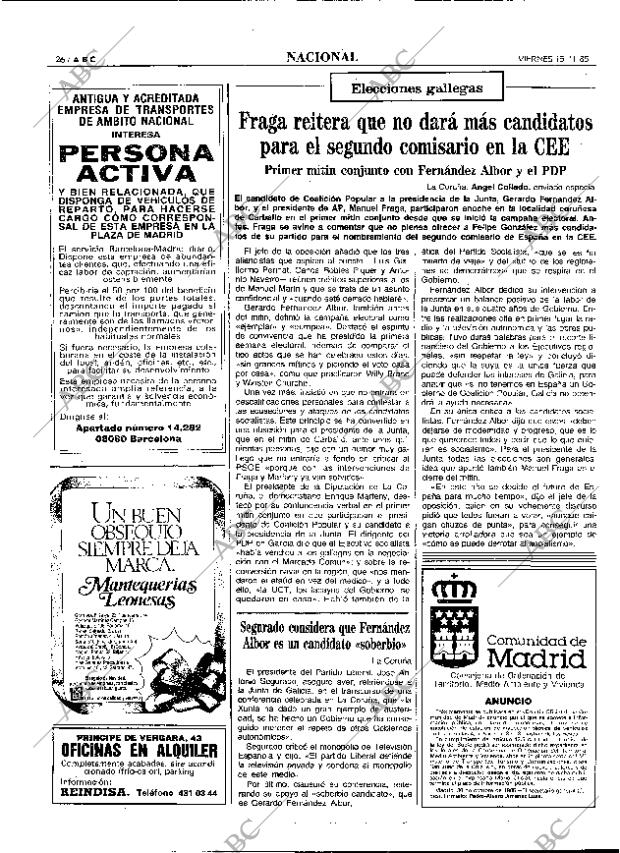 ABC MADRID 15-11-1985 página 26