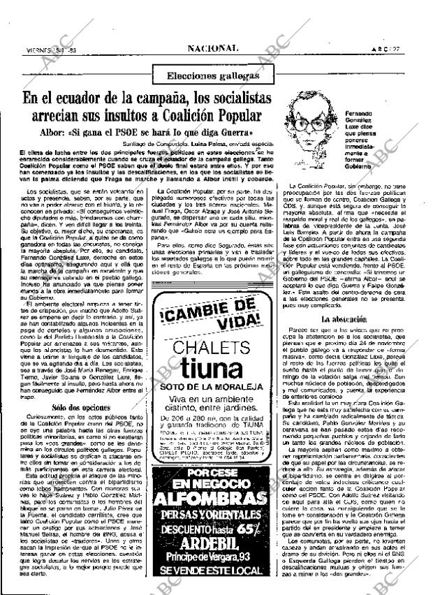 ABC MADRID 15-11-1985 página 27