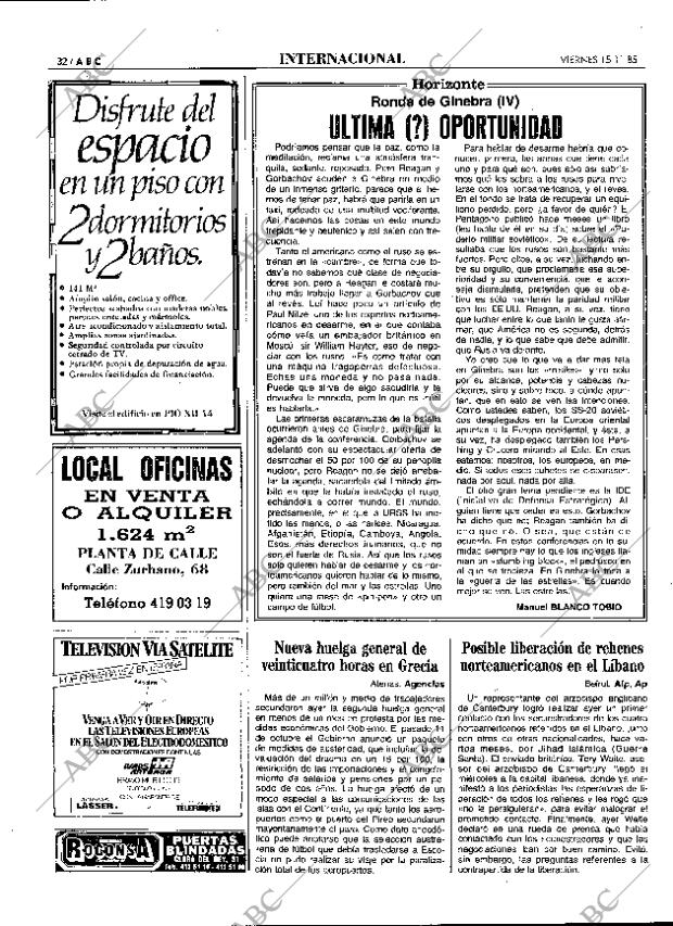 ABC MADRID 15-11-1985 página 32