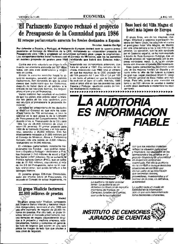 ABC MADRID 15-11-1985 página 65