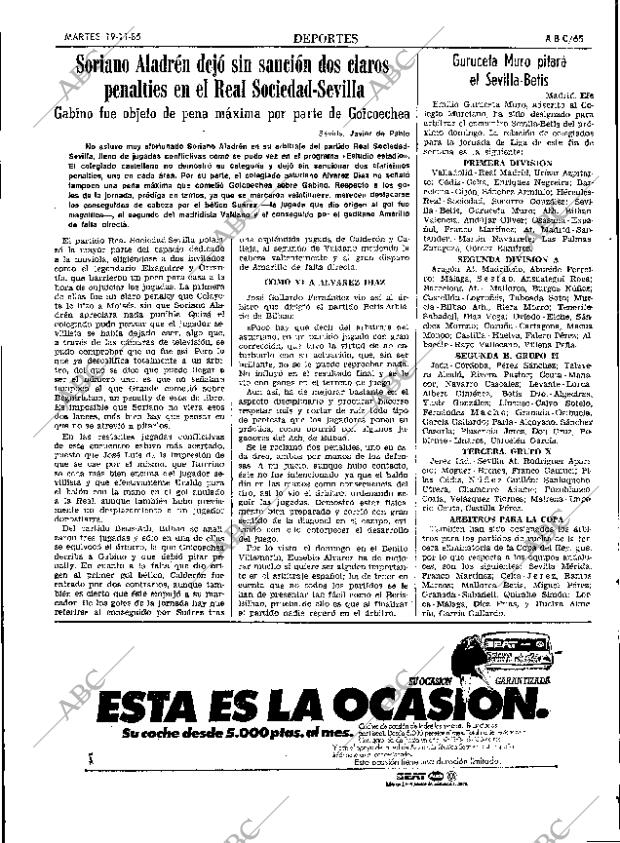 ABC SEVILLA 19-11-1985 página 65