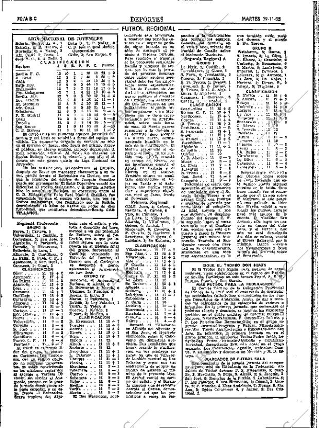 ABC SEVILLA 19-11-1985 página 70