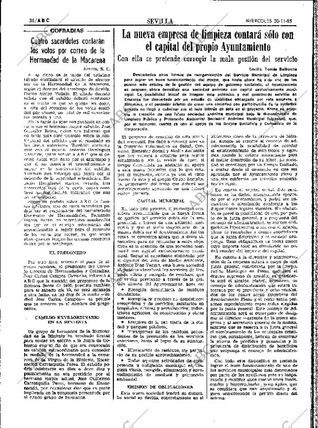ABC SEVILLA 20-11-1985 página 36