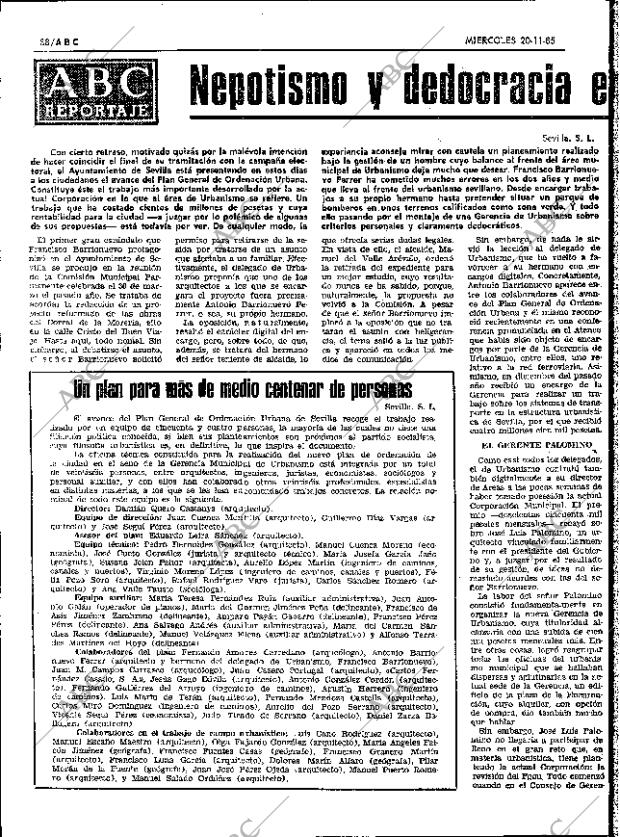 ABC SEVILLA 20-11-1985 página 38