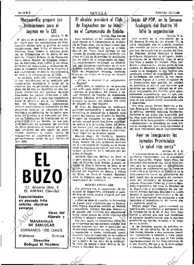 ABC SEVILLA 23-11-1985 página 36
