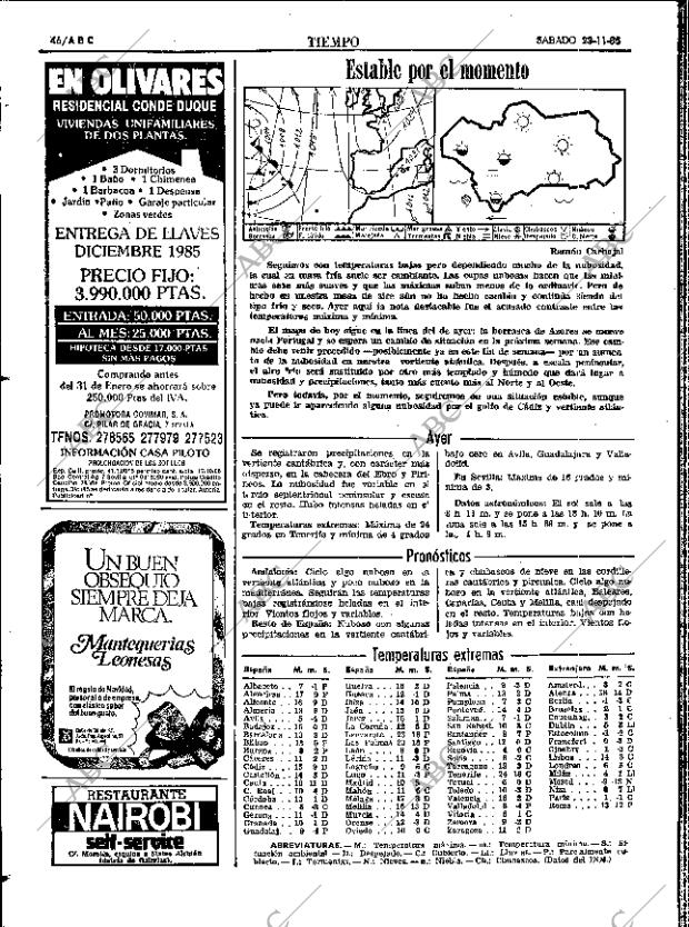 ABC SEVILLA 23-11-1985 página 46