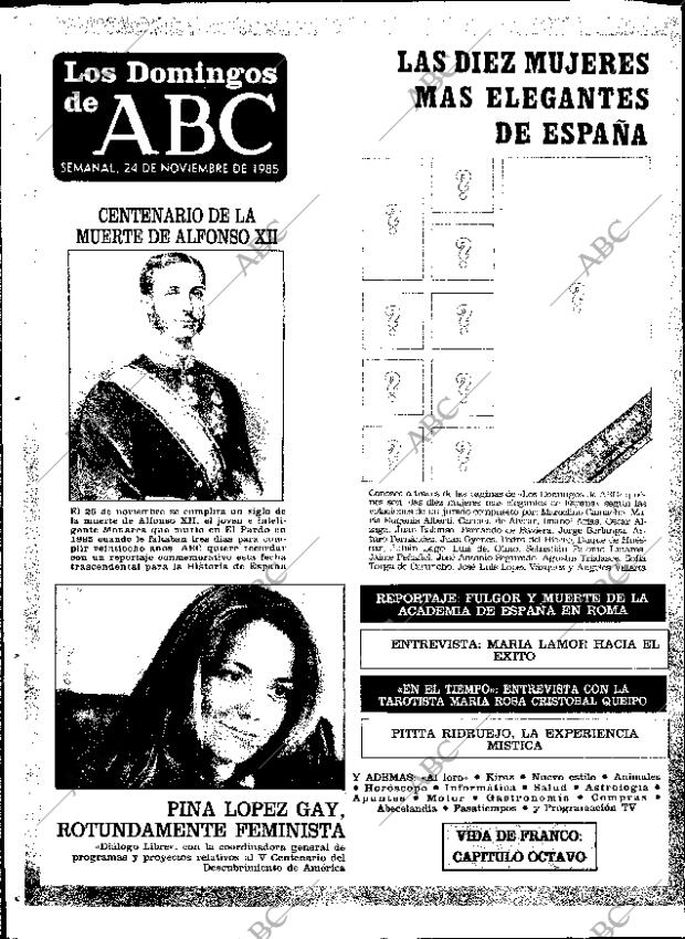 ABC SEVILLA 23-11-1985 página 74