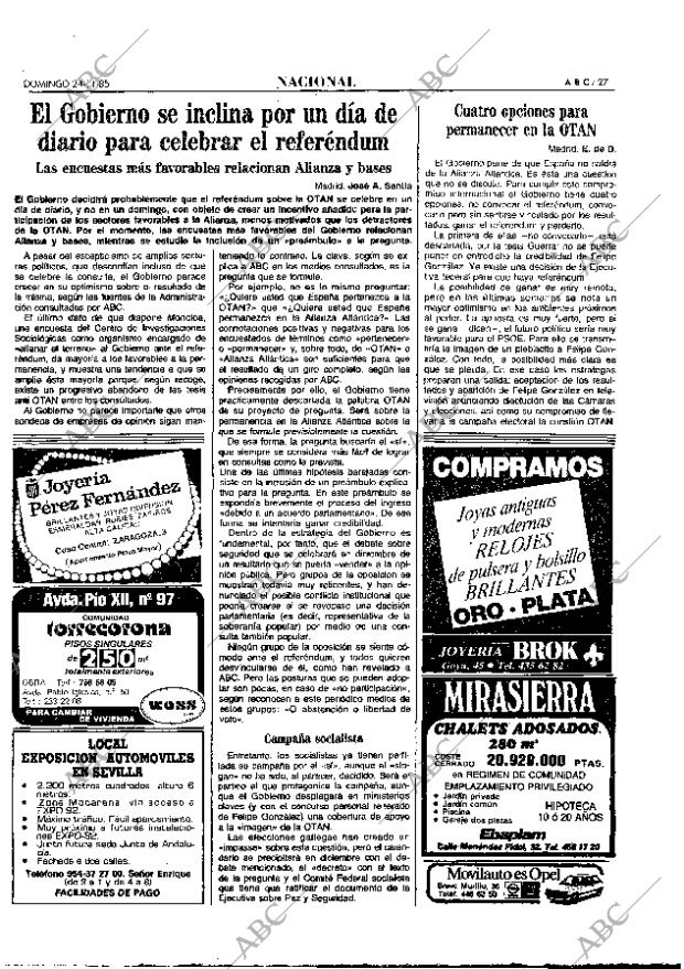 ABC MADRID 24-11-1985 página 27