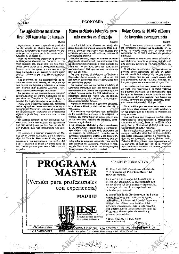 ABC MADRID 24-11-1985 página 64