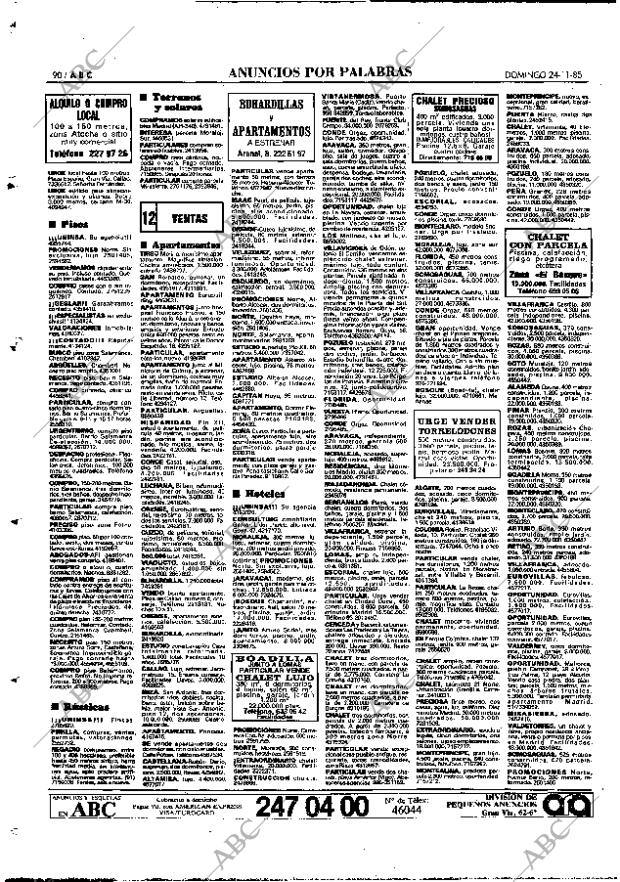 ABC MADRID 24-11-1985 página 90