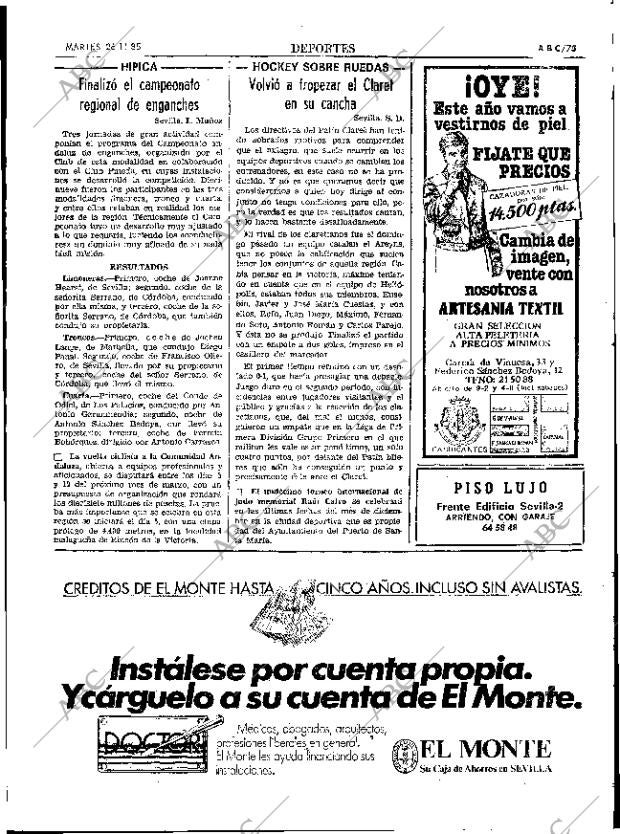 ABC SEVILLA 26-11-1985 página 75