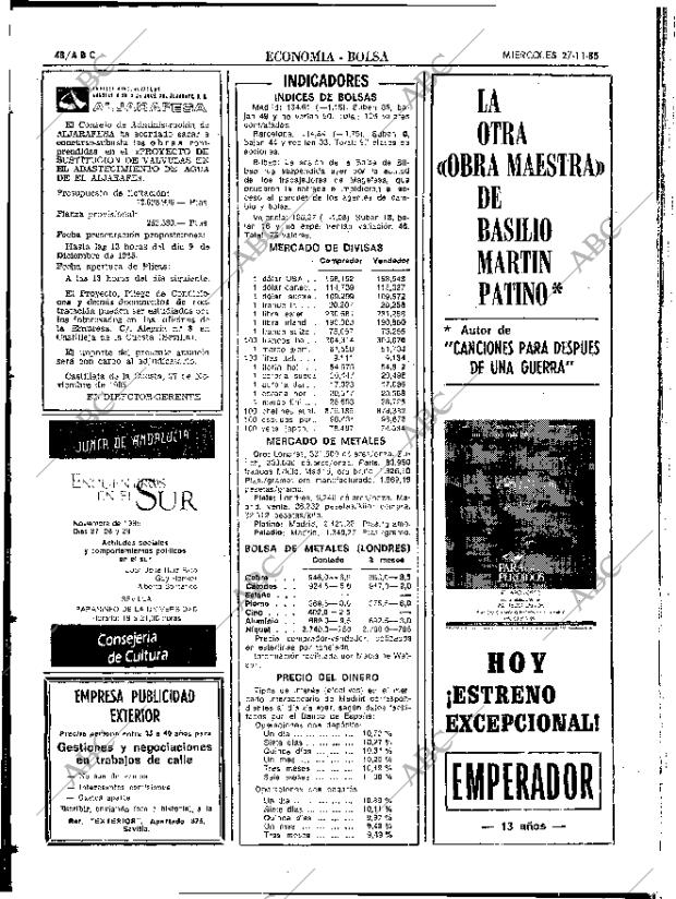 ABC SEVILLA 27-11-1985 página 48