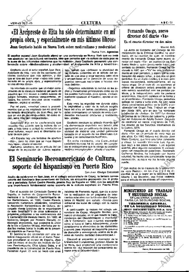 ABC MADRID 29-11-1985 página 51